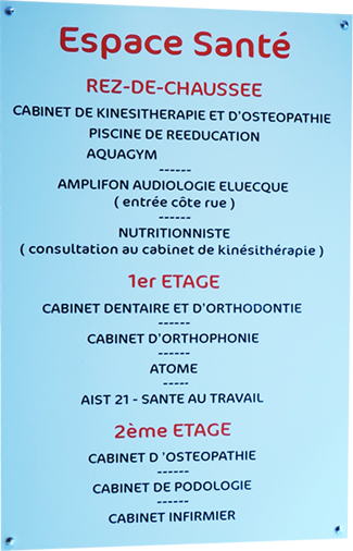 Cabinet d'ostéopathie à l'espace santé d'Auxonne